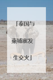 泰国与柬埔寨发生交火