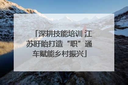 深耕技能培训 江苏盱眙打造“职”通车赋能乡村振兴