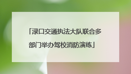 渌口交通执法大队联合多部门举办驾校消防演练