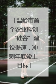 温岭市首个农业科创“硅谷”建设提速，冲刺年底竣工目标