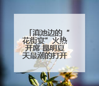 滇池边的“花街宴”火热开席 昆明夏天最潮的打开方式来了