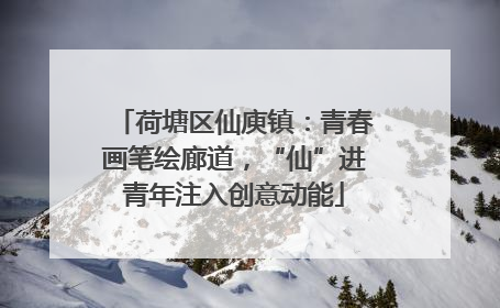 荷塘区仙庾镇：青春画笔绘廊道，“仙”进青年注入创意动能