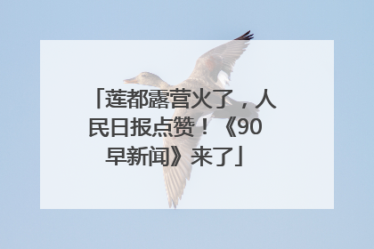 莲都露营火了，人民日报点赞！《90早新闻》来了