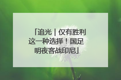 追光｜仅有胜利这一种选择！国足明夜客战印尼