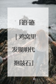 追·迹｜鸡窝里发现明代抱鼓石