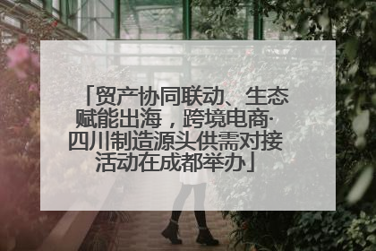 贸产协同联动、生态赋能出海，跨境电商·四川制造源头供需对接活动在成都举办