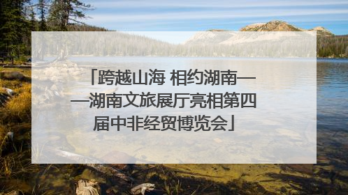跨越山海 相约湖南——湖南文旅展厅亮相第四届中非经贸博览会