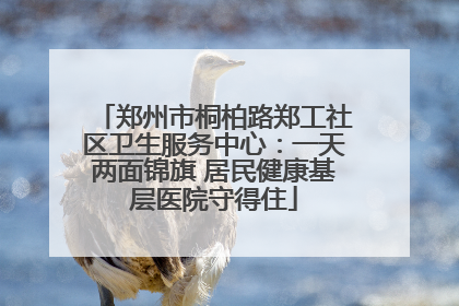 郑州市桐柏路郑工社区卫生服务中心：一天两面锦旗 居民健康基层医院守得住