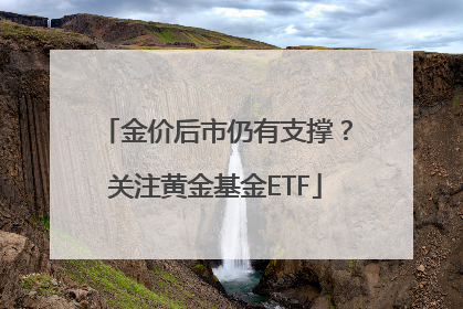 金价后市仍有支撑？关注黄金基金ETF