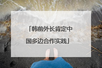 韩前外长肯定中国多边合作实践