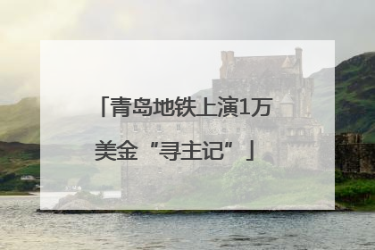 青岛地铁上演1万美金“寻主记”