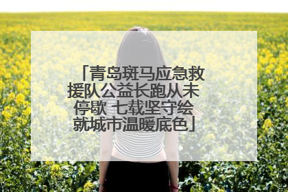 青岛斑马应急救援队公益长跑从未停歇 七载坚守绘就城市温暖底色