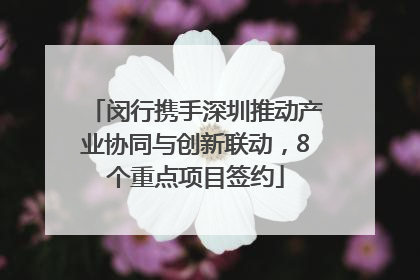 闵行携手深圳推动产业协同与创新联动，8个重点项目签约