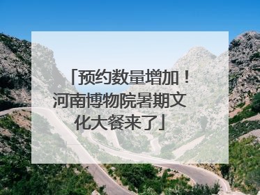 预约数量增加！河南博物院暑期文化大餐来了