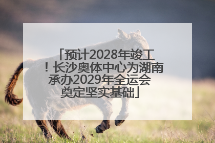 预计2028年竣工！长沙奥体中心为湖南承办2029年全运会奠定坚实基础