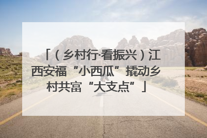 （乡村行·看振兴）江西安福“小西瓜”撬动乡村共富“大支点”