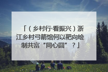 （乡村行·看振兴）浙江乡村弓箭馆何以靶向绘制共富“同心圆”？