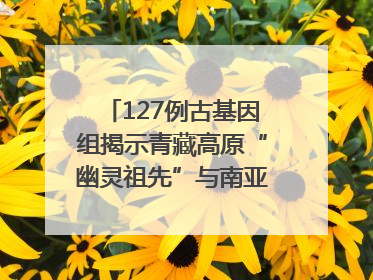 127例古基因组揭示青藏高原“幽灵祖先”与南亚语系族群遗传起源｜封面科考队