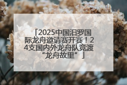 2025中国汨罗国际龙舟邀请赛开赛！24支国内外龙舟队竞渡“龙舟故里”
