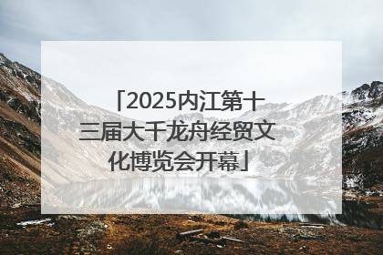 2025内江第十三届大千龙舟经贸文化博览会开幕