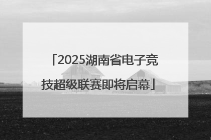 2025湖南省电子竞技超级联赛即将启幕