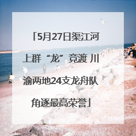 5月27日渠江河上群“龙”竞渡 川渝两地24支龙舟队角逐最高荣誉