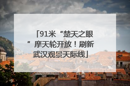 91米“楚天之眼”摩天轮开放！刷新武汉观景天际线