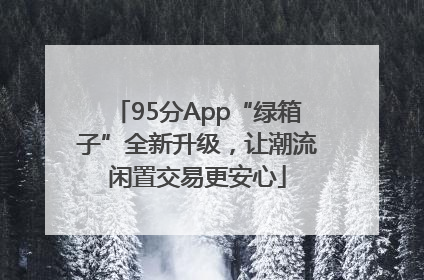 95分App“绿箱子”全新升级，让潮流闲置交易更安心
