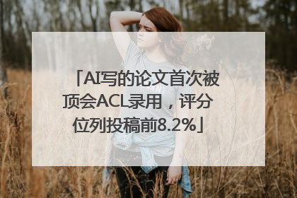 AI写的论文首次被顶会ACL录用，评分位列投稿前8.2%