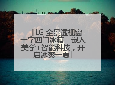 LG 全景透视窗十字四门冰箱：嵌入美学+智能科技，开启冰爽一夏
